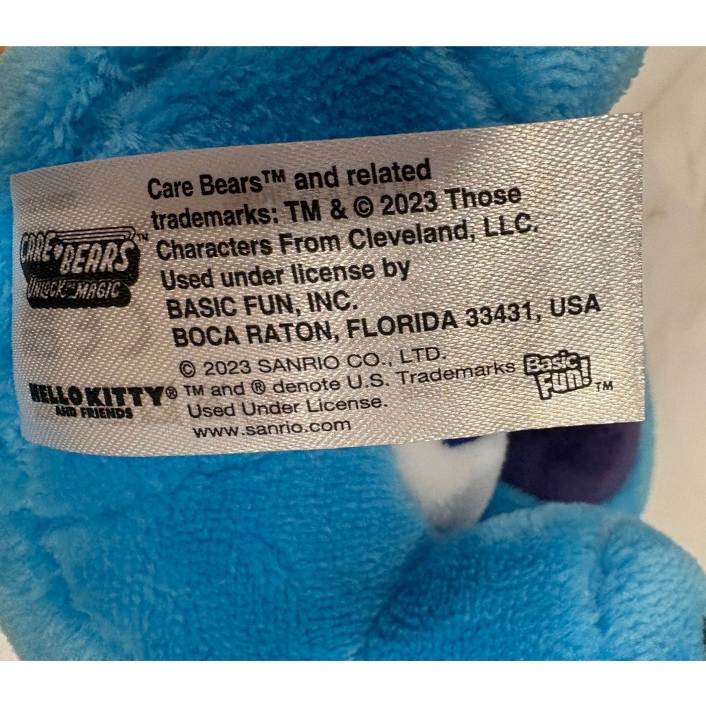 Sanrio Badtz-Maru Plush Unisex 8" Blue Care Bears Grumpy Bear Costume 2023 - Picture 5 of 6